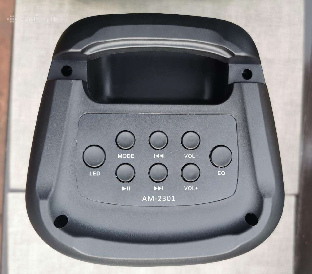 Nešiojama Bluetooth kolonėlė Am-2301 su Fm, Usb, T - nuotraukos Nr. 7