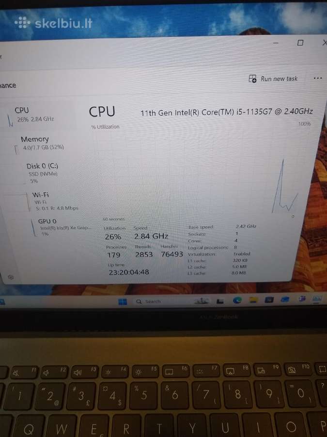 Zenbook i5-1135/512/400nits - nuotraukos Nr. 7