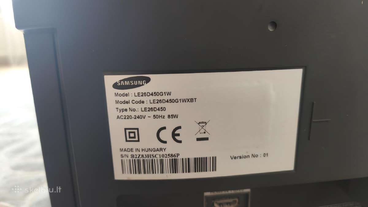 Televizorius Samsung Le26d450g1w - nuotraukos Nr. 4