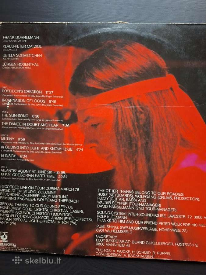 Eloy 1978 "Live" 2 Lp - nuotraukos Nr. 3
