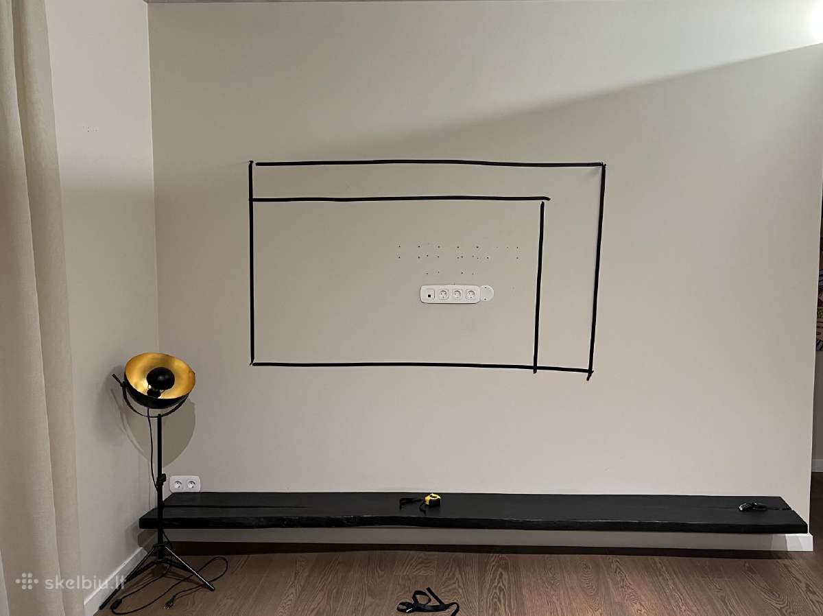 Vientisa ąžuolo masyvo lenta / TV lentyna, 310 cm - nuotraukos Nr. 2