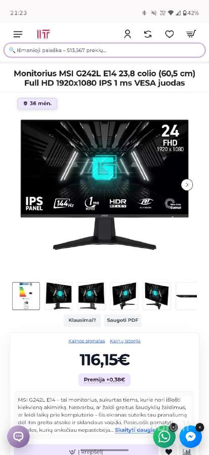 Msi G242l - nuotraukos Nr. 7