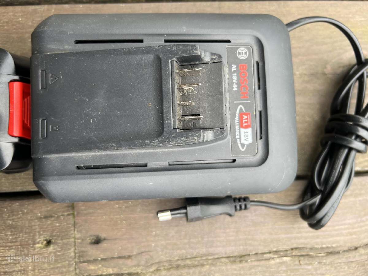 18v Bosch pakrovėjo ir baterijos komplektas - nuotraukos Nr. 5