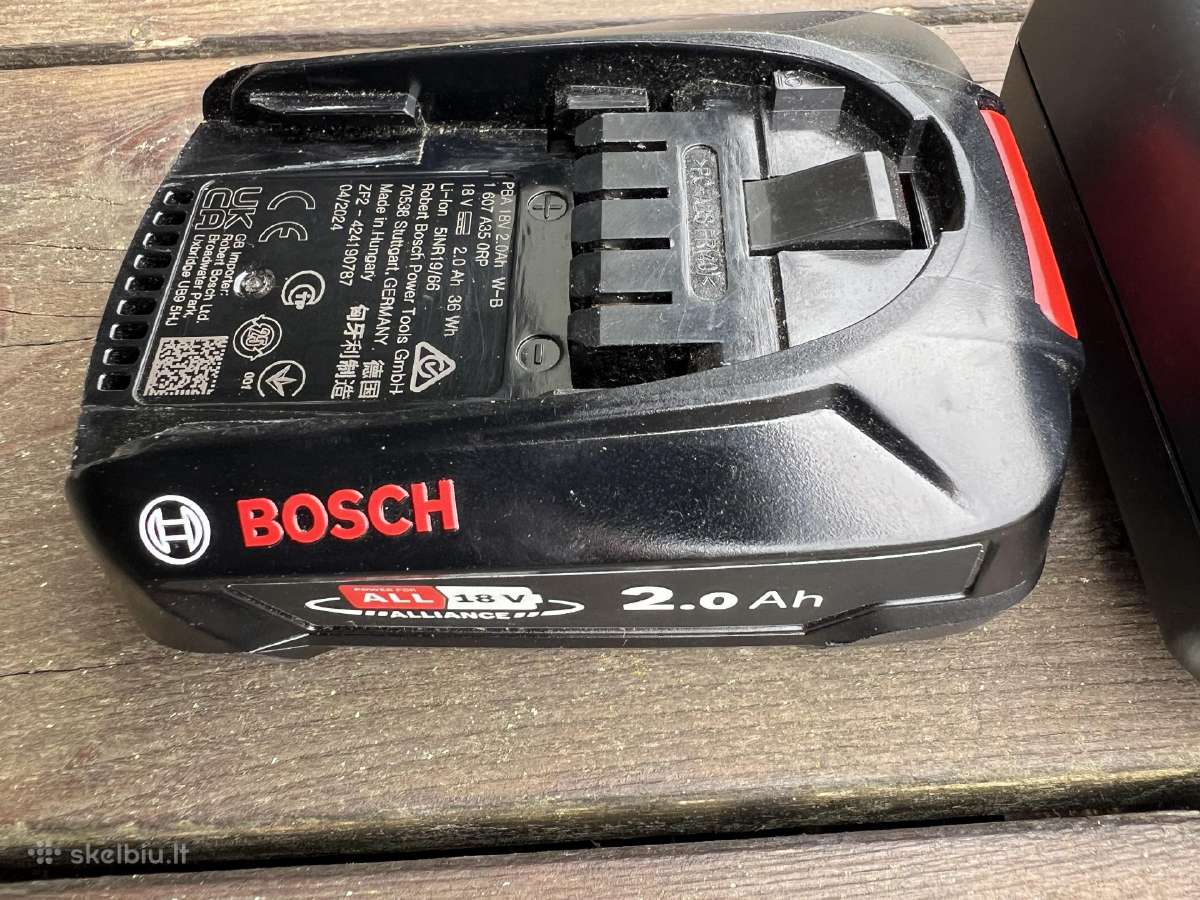 18v Bosch pakrovėjo ir baterijos komplektas - nuotraukos Nr. 6
