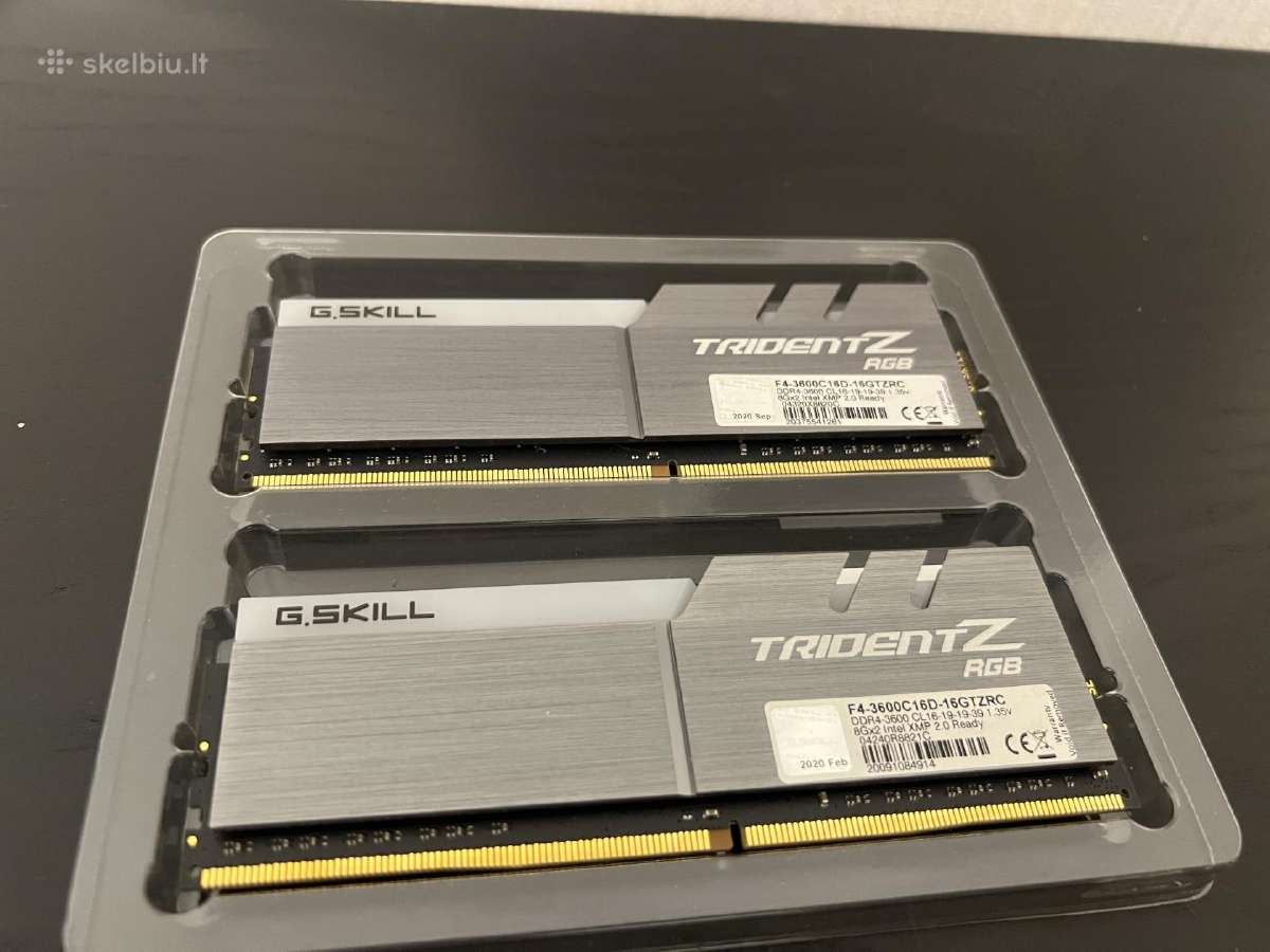 Naudoti G.skill Trident Z Rgb Ddr4 4x8gb - nuotraukos Nr. 3