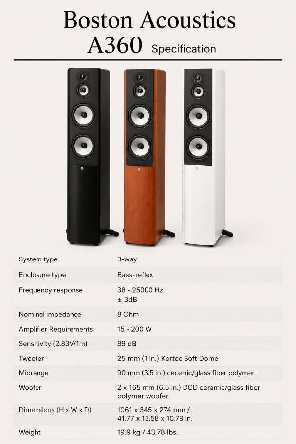 Boston acoustics a360 - nuotraukos Nr. 15