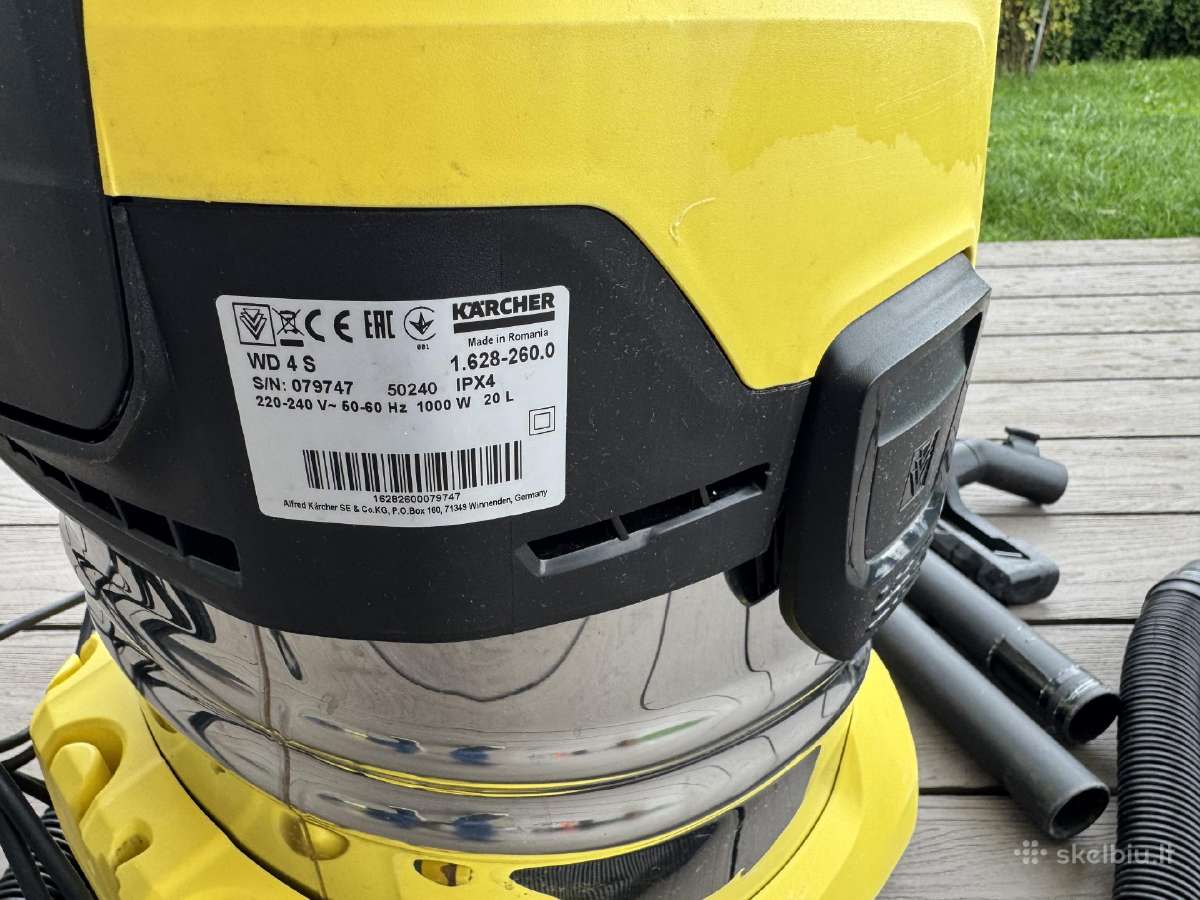 Naudotas Karcher Wd 4S - nuotraukos Nr. 3