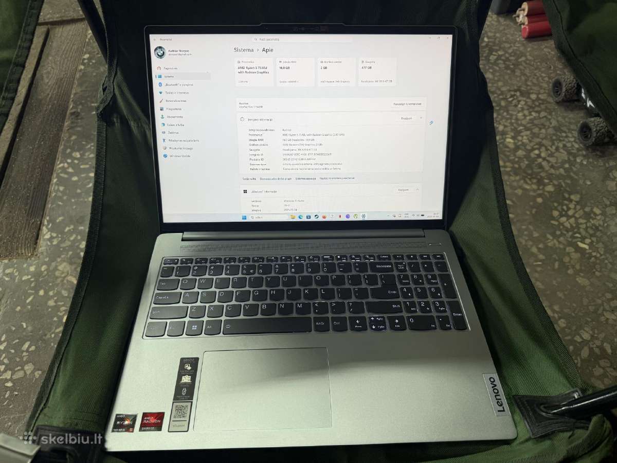 Parduodu Lenovo Ideapad slim5 - nuotraukos Nr. 3
