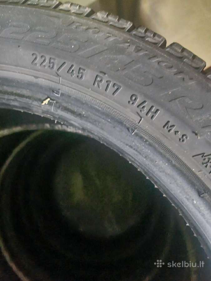 Žieminės padangos Pirelli 225/45 R17 94h - nuotraukos Nr. 2