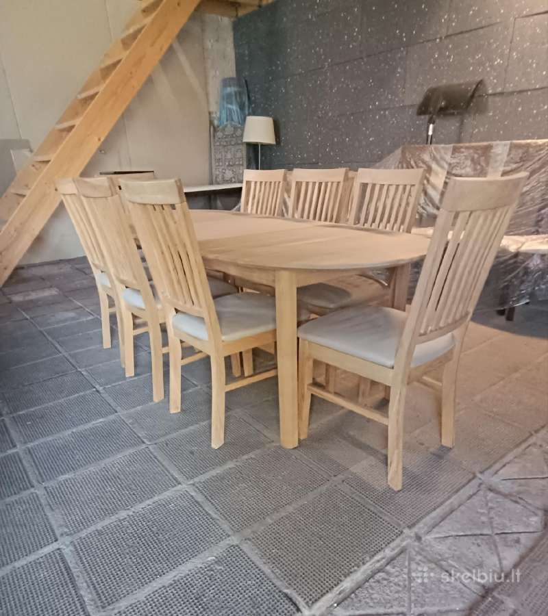 8 Ąžuolinės kėdės iš Danijos - nuotraukos Nr. 11