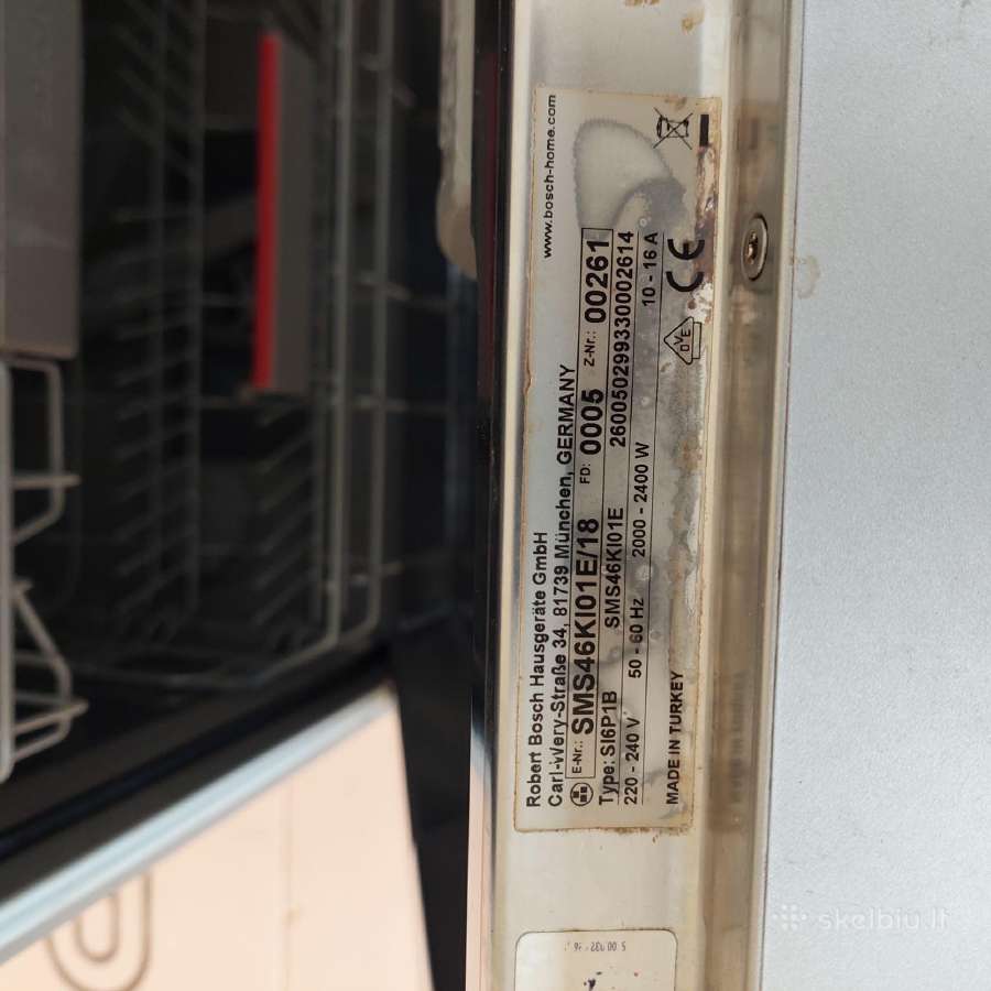 Bosch Sms46ki01e indaplovė - nuotraukos Nr. 3