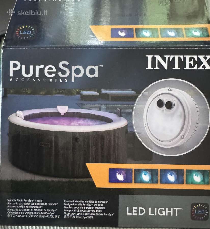 Daugiaspalvė LED lempa Spa Intex, #28503 - nuotraukos Nr. 9