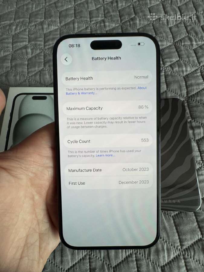 iPhone 15 128gb - nuotraukos Nr. 5