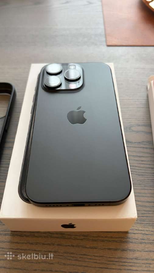 Apple iPhone 15 Pro 128gb Black Titanium - nuotraukos Nr. 2