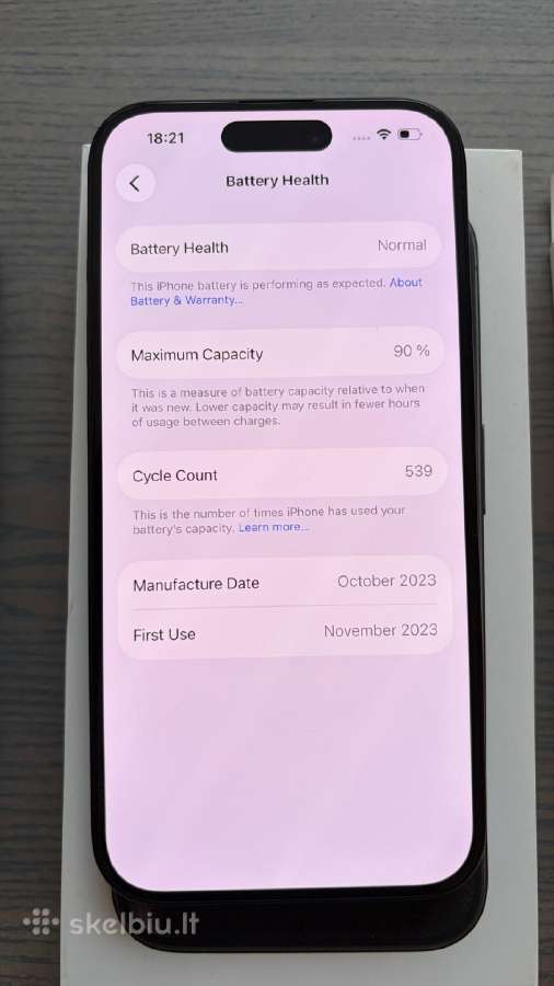 Apple iPhone 15 Pro 128gb Black Titanium - nuotraukos Nr. 3