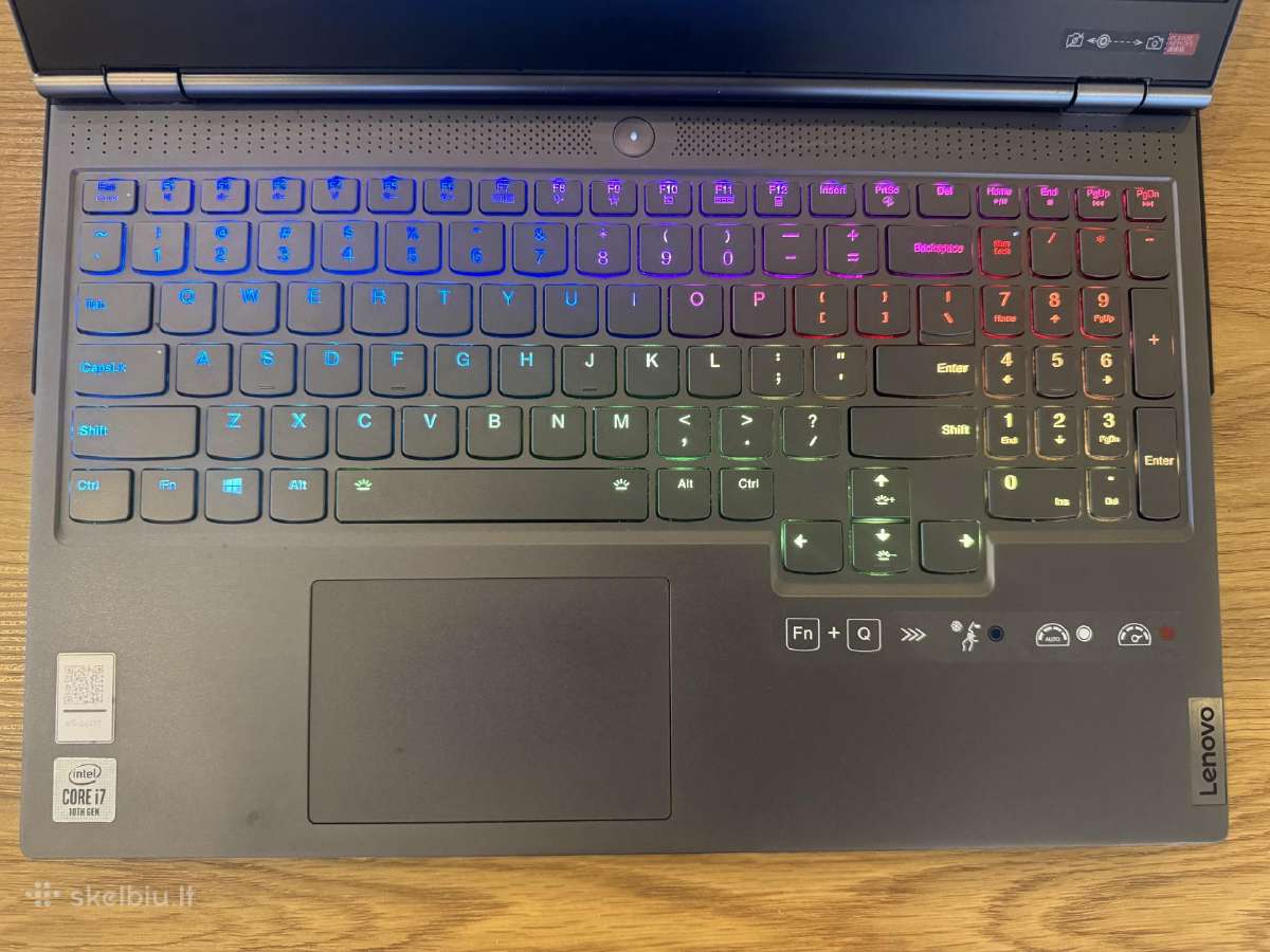 Lenovo Legion 7 (i7/64gb/rtx2070/1tb+500gb) - nuotraukos Nr. 3