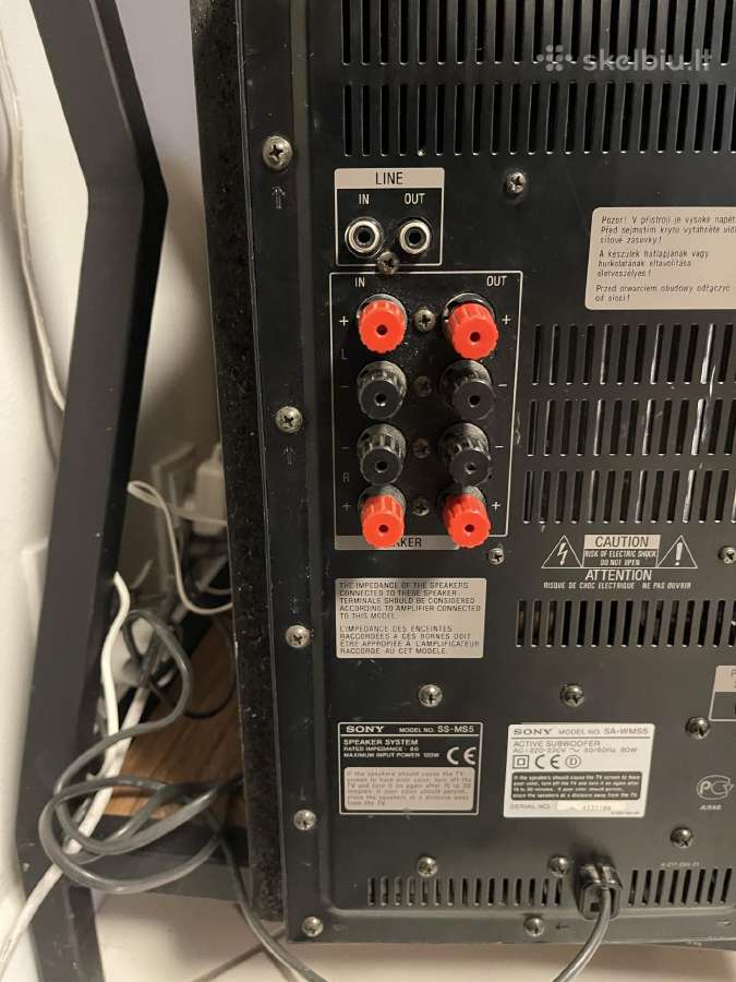 Sony Sa-wms5 Aktyvus zemu dazniu garsiakalbis - nuotraukos Nr. 7