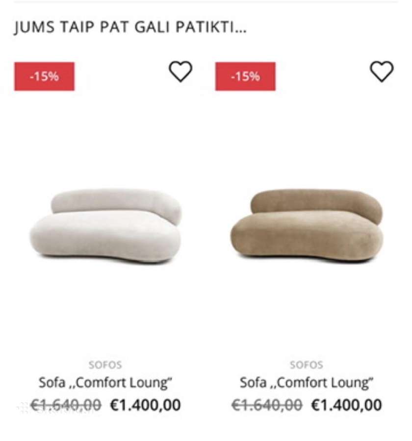 Sofa - nuotraukos Nr. 2