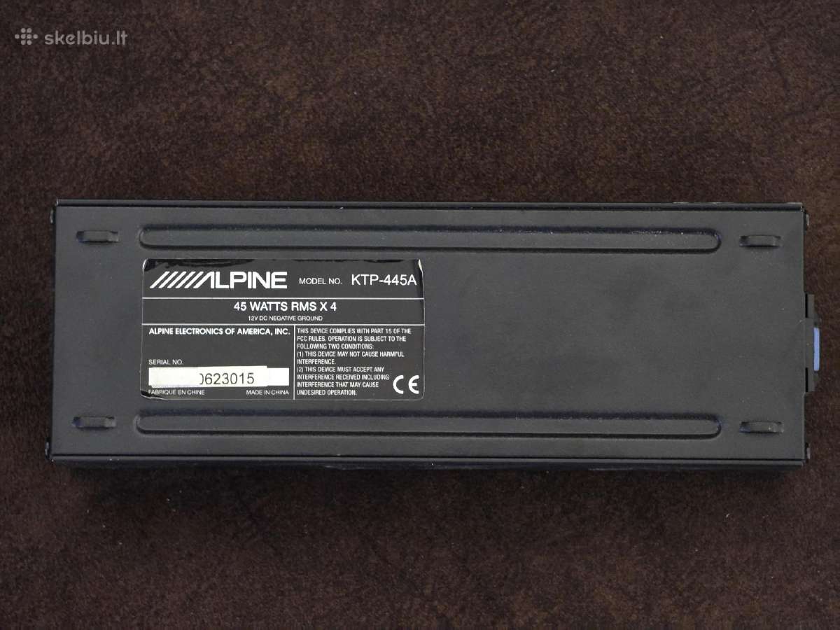 Alpine Cde-195bt + Alpie Ktp-445a - nuotraukos Nr. 8