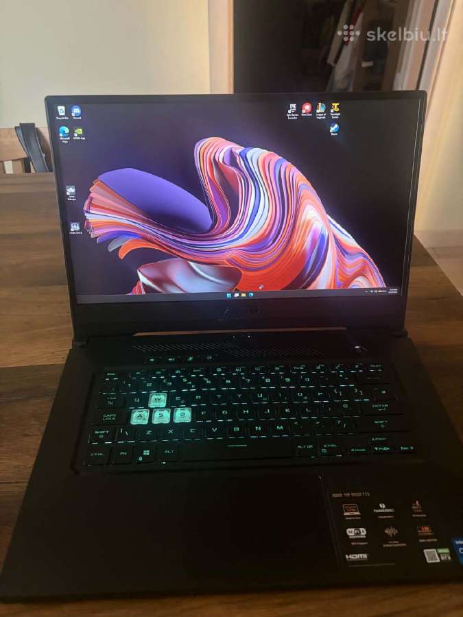 Laptopas asus tuf dash f15 gaming - nuotraukos Nr. 2