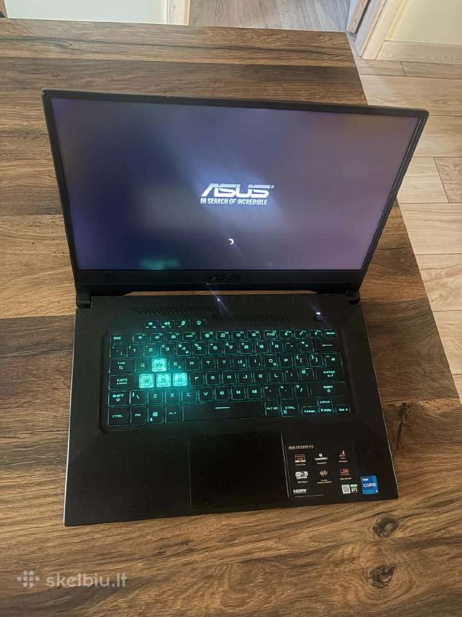Laptopas asus tuf dash f15 gaming - nuotraukos Nr. 4