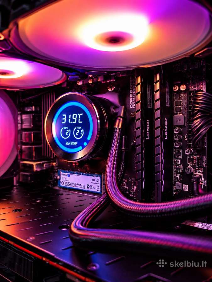 Gaming Pc Ryzen 7 5700x + Rx 6800 16gb 32gb 1tb - nuotraukos Nr. 3