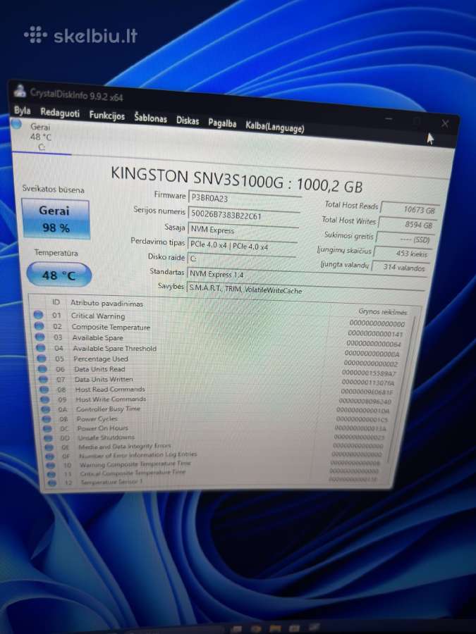 Gaming Pc Ryzen 7 5700x + Rx 6800 16gb 32gb 1tb - nuotraukos Nr. 8