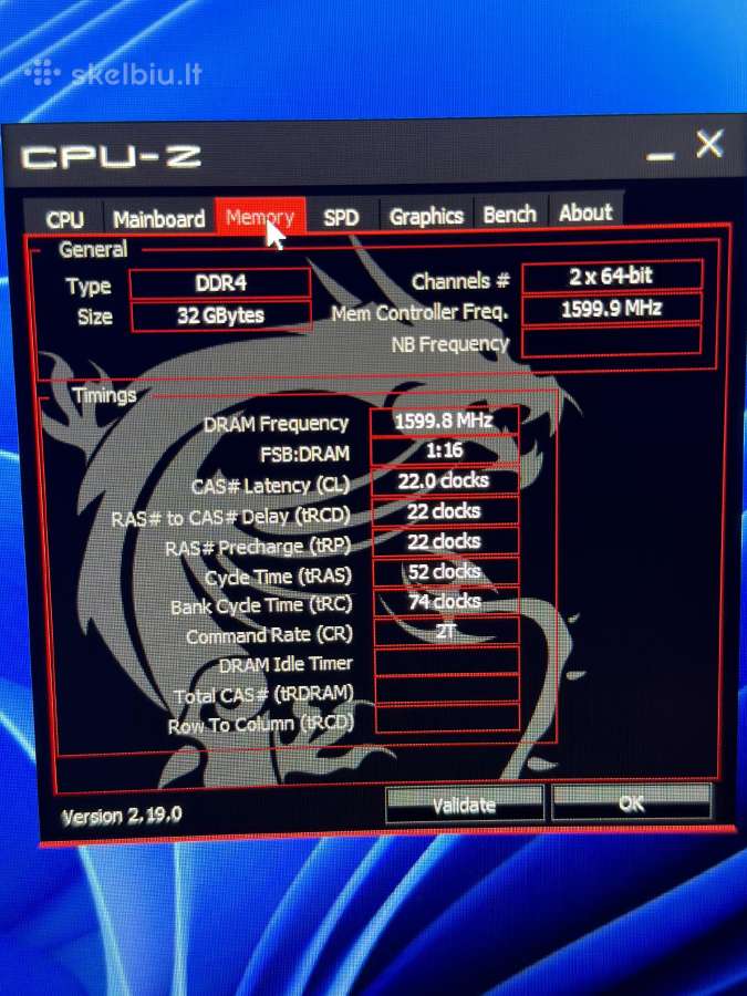 Gaming Pc Ryzen 7 5700x + Rx 6800 16gb 32gb 1tb - nuotraukos Nr. 11