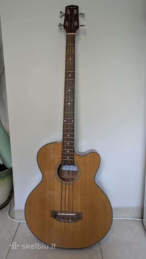Akustinis bosas su dėklu/ akustinė bosinė gitara - nuotraukos Nr. 2
