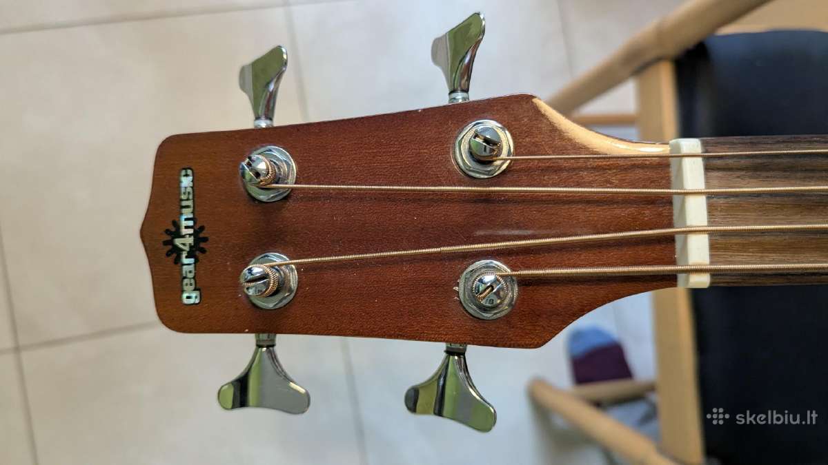Akustinis bosas su dėklu/ akustinė bosinė gitara - nuotraukos Nr. 5