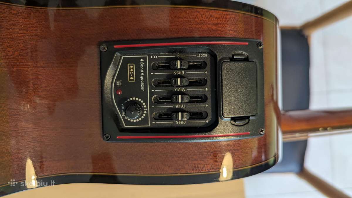 Akustinis bosas su dėklu/ akustinė bosinė gitara - nuotraukos Nr. 9