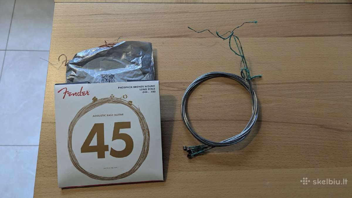 Akustinis bosas su dėklu/ akustinė bosinė gitara - nuotraukos Nr. 15