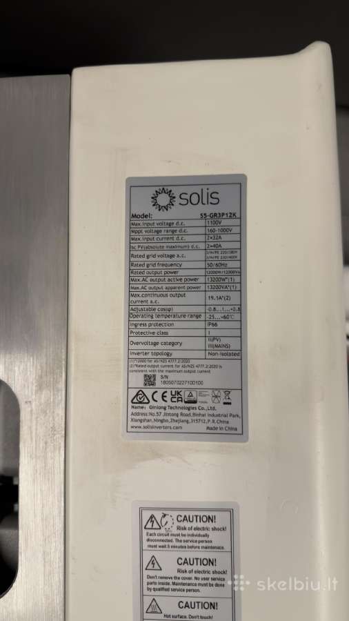 Solis inverteris 12kw S5-gr3p12k su WiFi moduliu i - nuotraukos Nr. 3