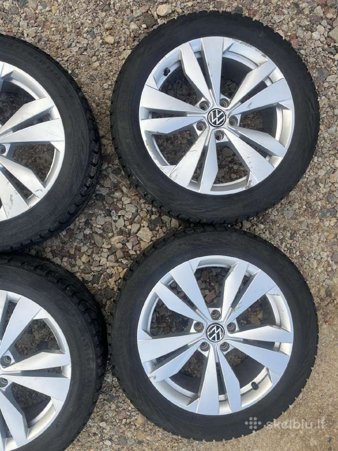 VW Id3 R18 ratai su žieminėmis padangomis - nuotraukos Nr. 2
