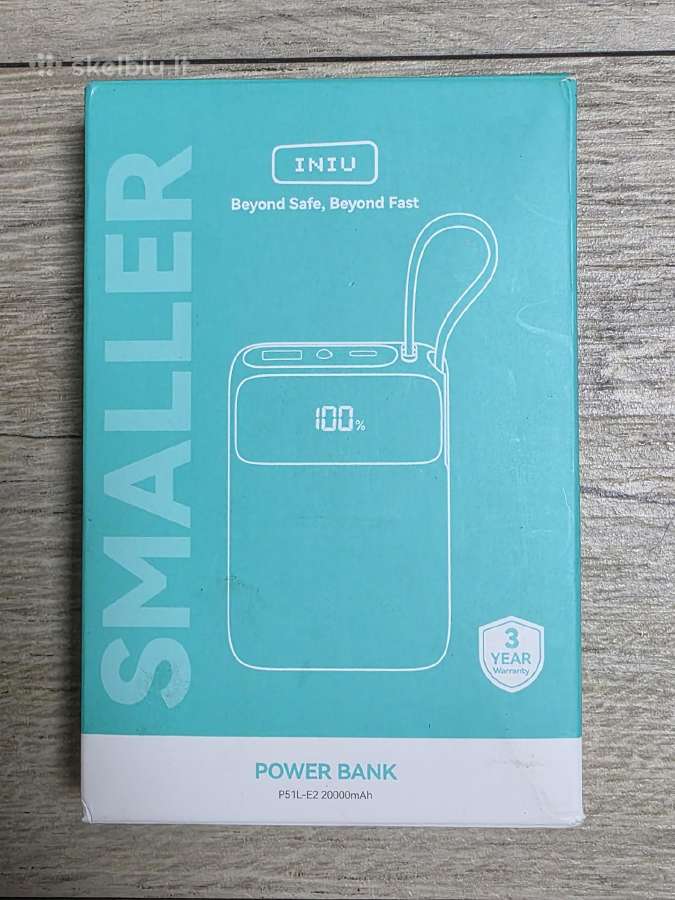 Naujas išorinis akumuliatorius Iniu 20000mah 45w - nuotraukos Nr. 2