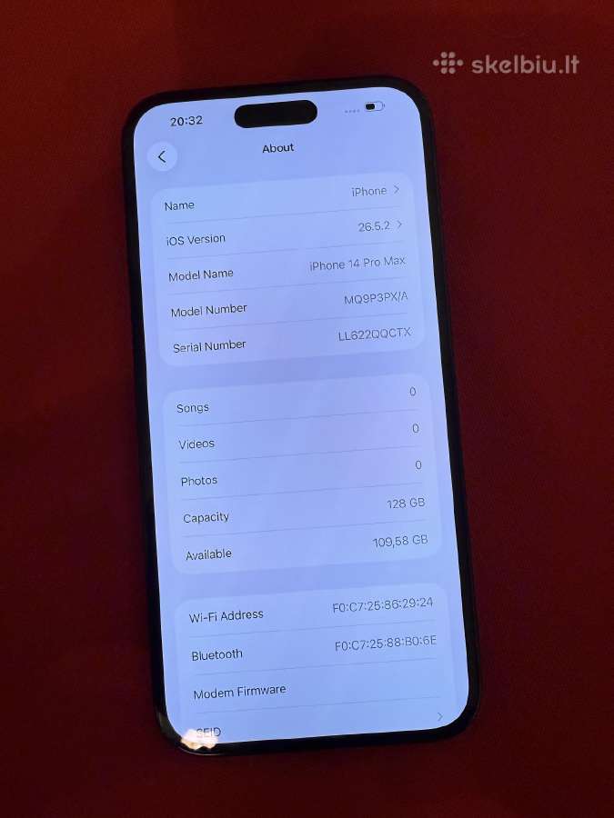 iPhone 14pro max 128gb - nuotraukos Nr. 7