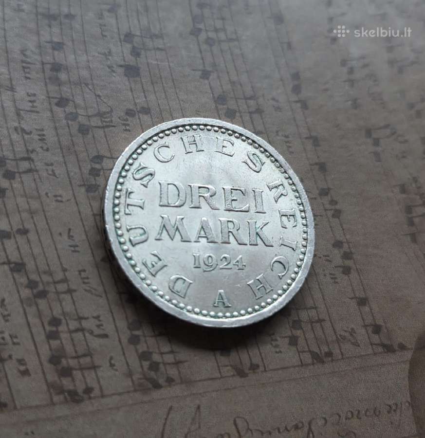 3 mark 1924 Veimaro respublika - nuotraukos Nr. 2