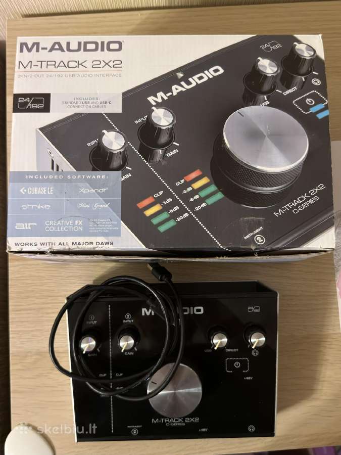 Garso plokštė M-audio M-track 2x2 - nuotraukos Nr. 2