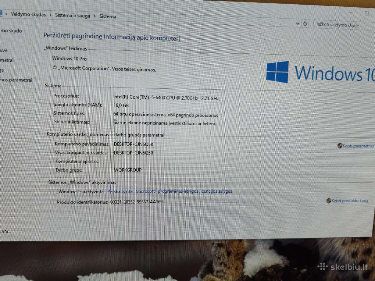 Lenovo M800z All-in-one i5-6400 / 16 GB RAM / 256 - nuotraukos Nr. 5