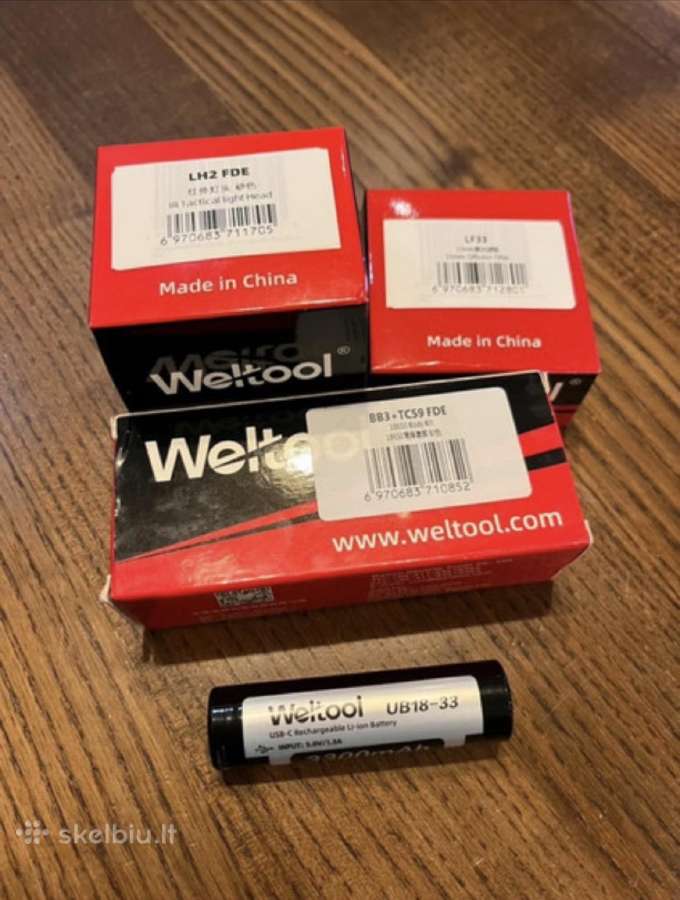 Weltool Lh2 + Bb3 Ir žibintuvlis - nuotraukos Nr. 6