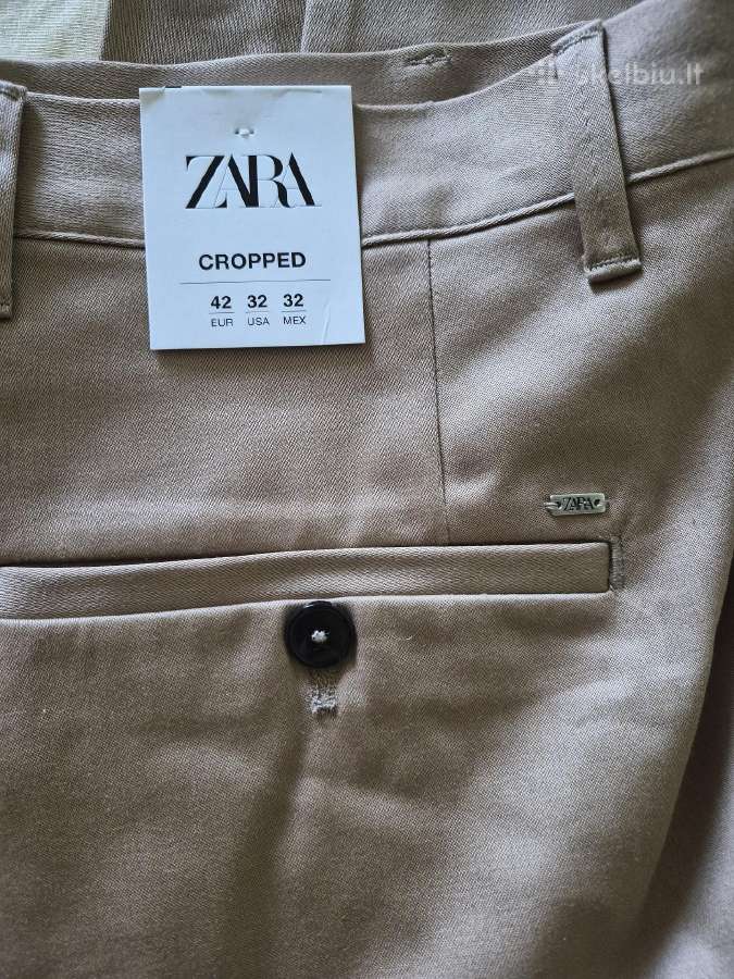 W32 Zara cropped stilingos kelnės naujos pigiai - nuotraukos Nr. 2