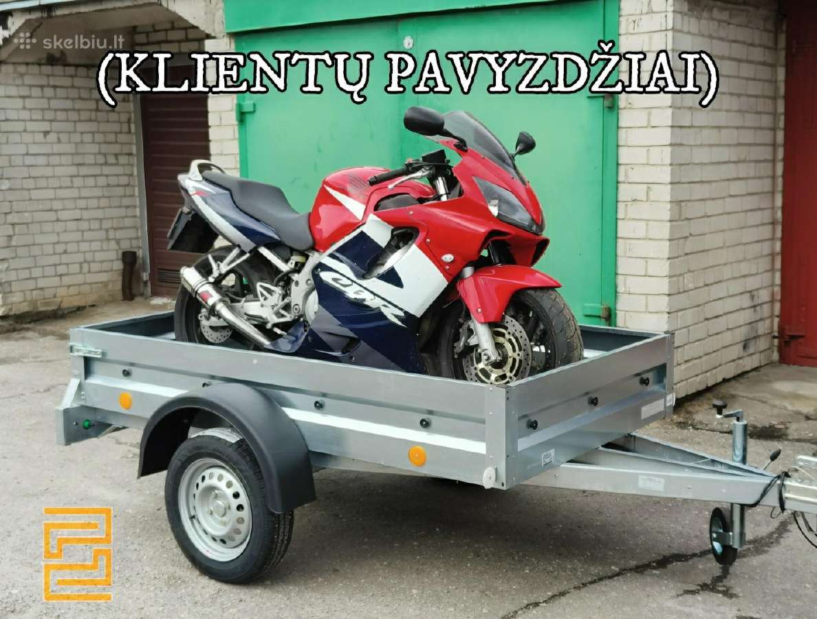 Nauja 750kg priekaba su 80cm tentu - nuotraukos Nr. 3