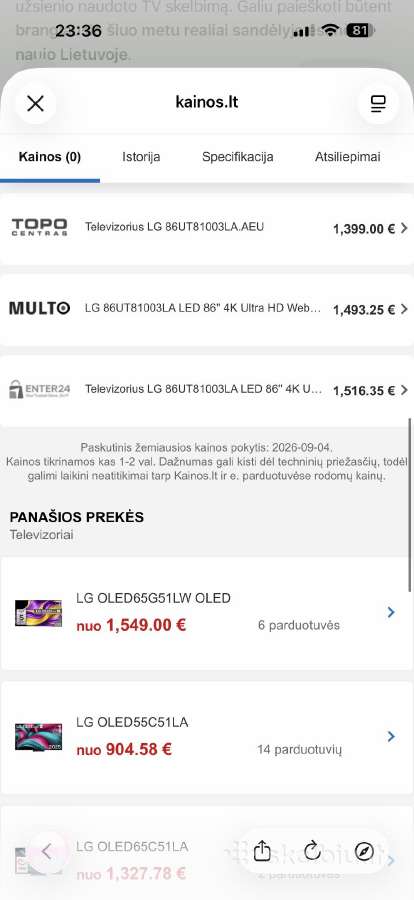 LG 86ut81003 86" televizorius - nuotraukos Nr. 5