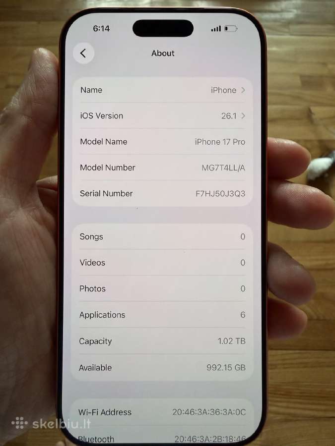 Naujas iPhone 17 pro su 1 terabaito atmintimi - nuotraukos Nr. 3