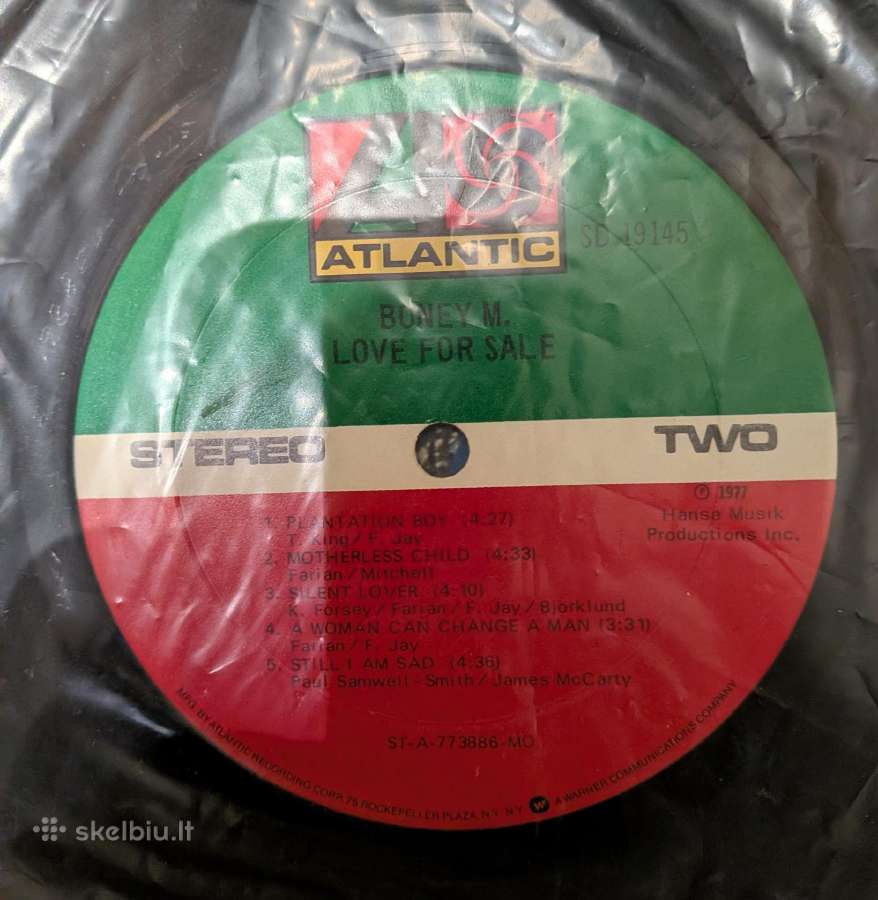 1977 Boney M albumas Atlantic JAV - nuotraukos Nr. 4