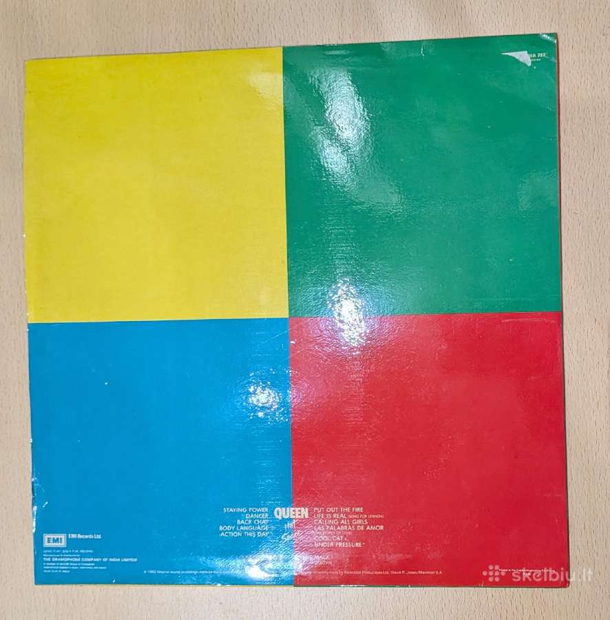 1982 Queen albumas Emi įrašų studija - nuotraukos Nr. 2