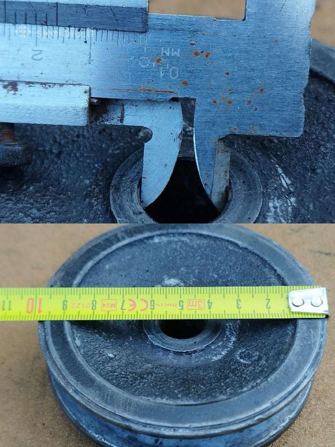 Skriemulys škivas diametras 10 cm ašiai - nuotraukos Nr. 2