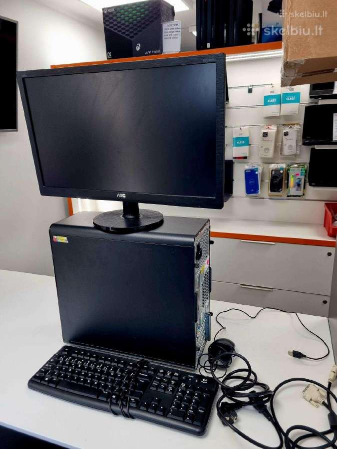 Pc+win10+monitorius+klaviatūra+pelė+garantija - nuotraukos Nr. 6