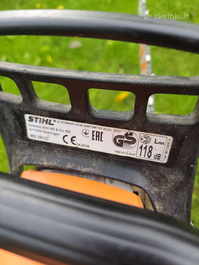 Pjūklas benzinas "Stihl "Ms 291 - nuotraukos Nr. 3