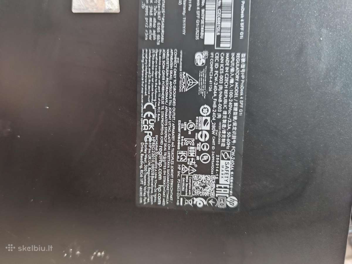 Hp Prodesk 4 Sff G1i ultra5-235, 16gb 500ssd - nuotraukos Nr. 5